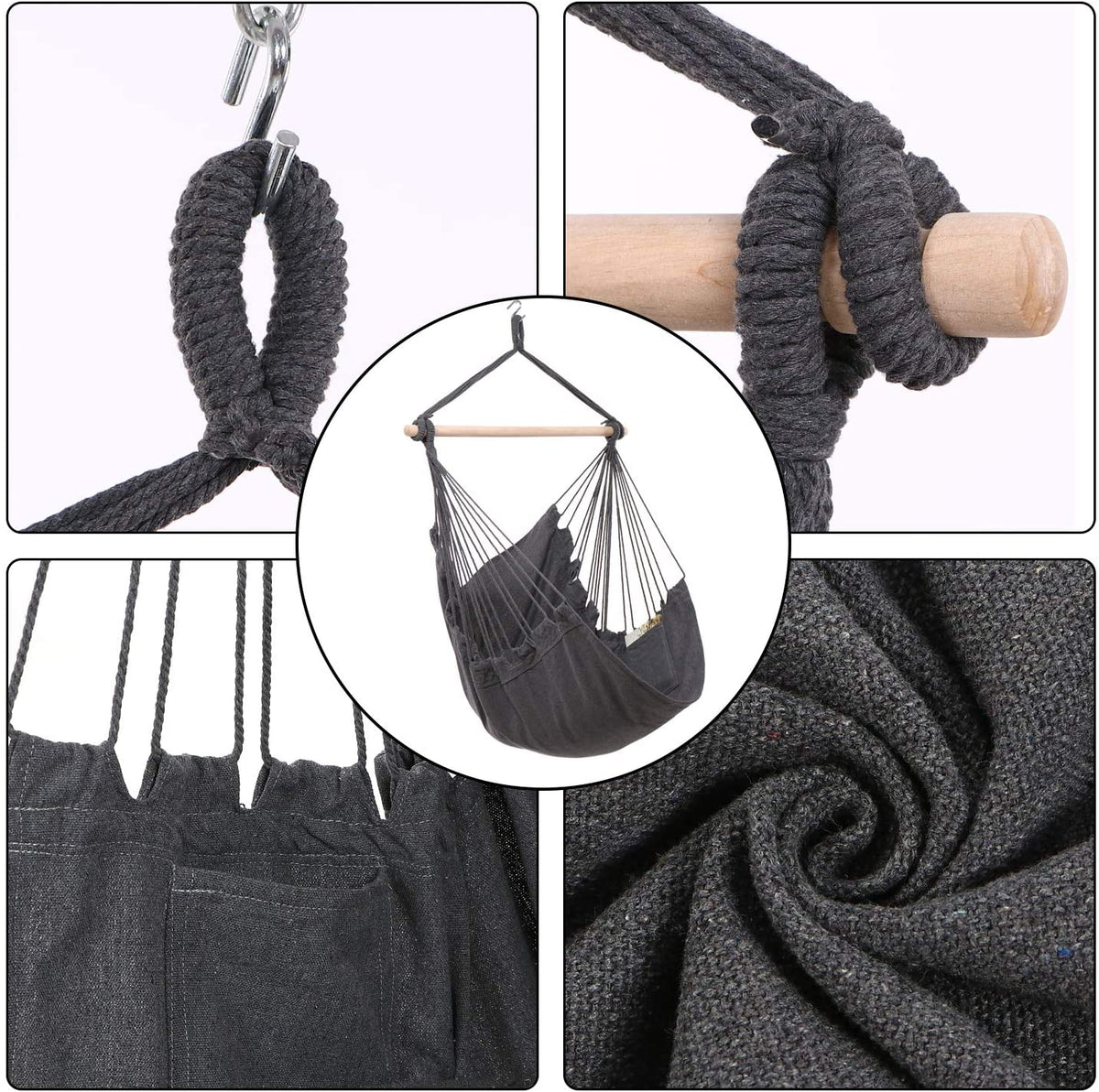 Y STOP Hammock A2 Chair Hanging Rope Swing Max 330 Lbs Quality Cott Y STOP